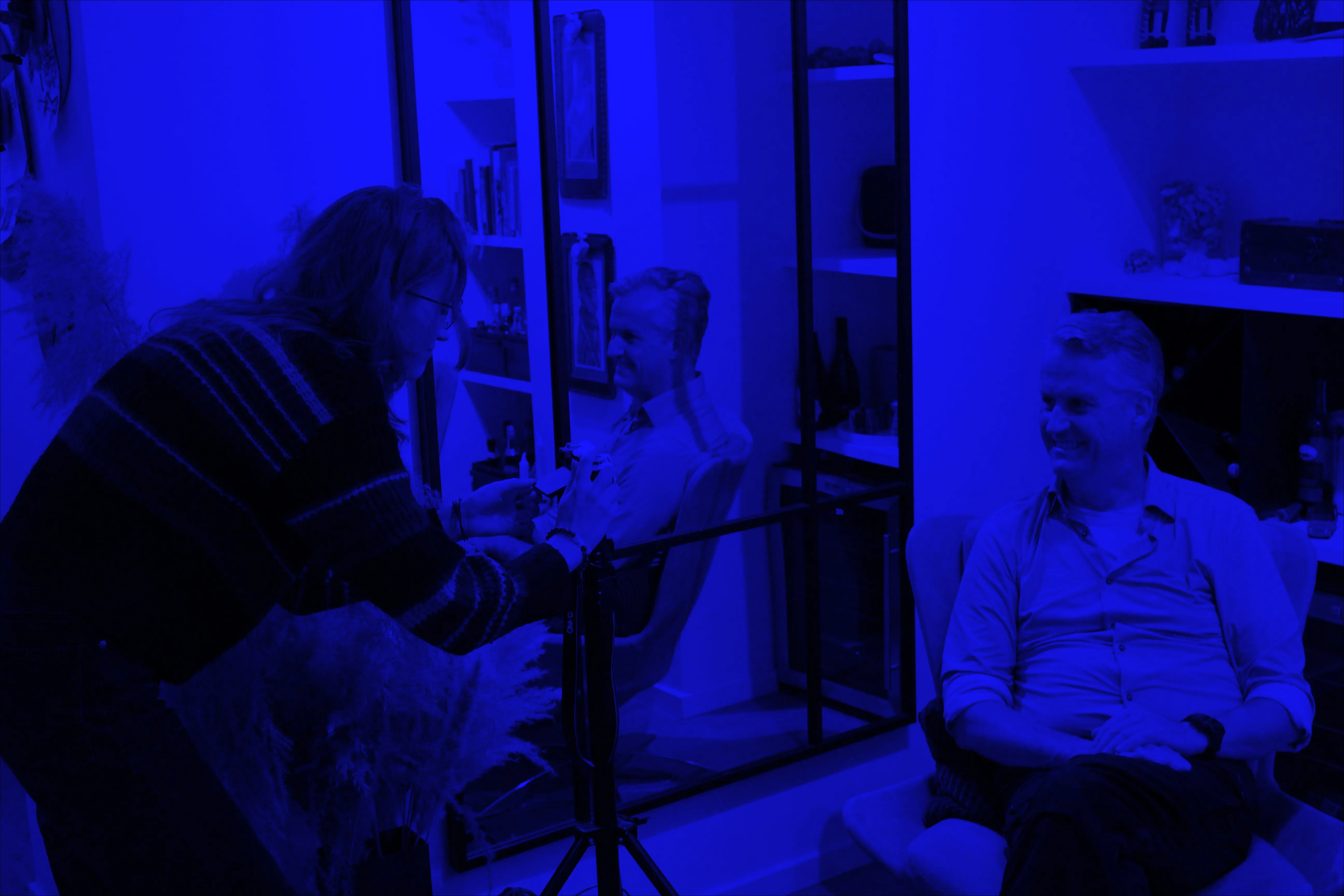 setting up for interview